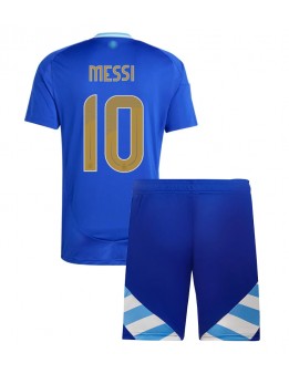 Argentina Lionel Messi #10 Dječji Gostujuci Dres kompleti Copa America 2024 Kratak Rukavima (+ kratke hlače)